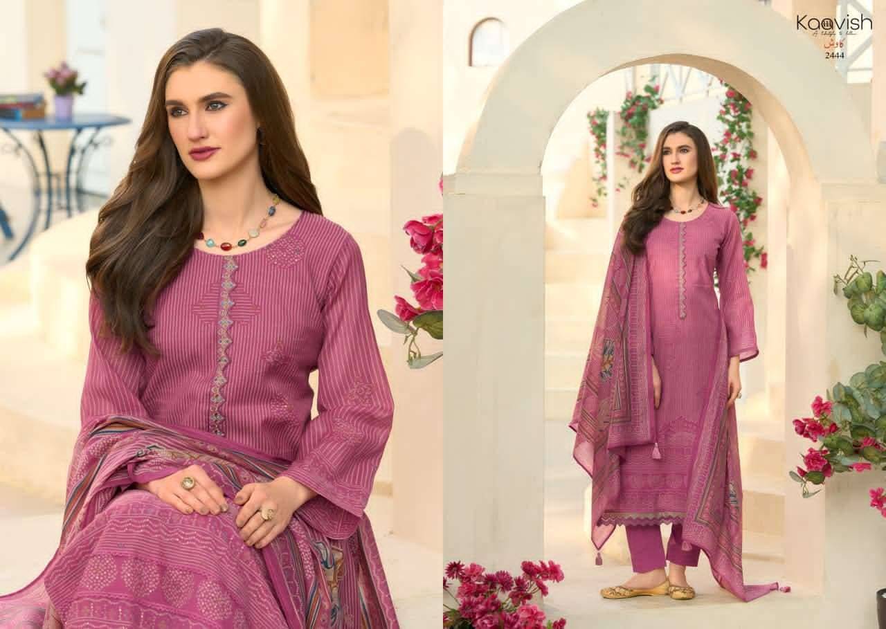 ROSE By KAAVISH 2441 To 2446 Series Stylish Beautiful Colourful PURE MUL CHANDERI Dresses At Wholesale Price